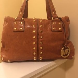 Michael Kors Uptown Astor Studded Satchel